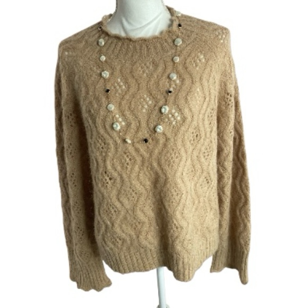 J.Crew Alpaca Blend Pointelle Sweater